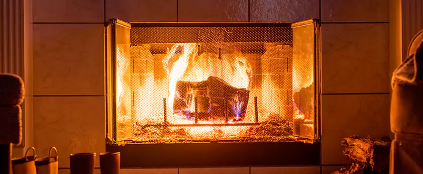 Mendota Hearth Landscape Fireplace Installation in Jacksonville, Illinois