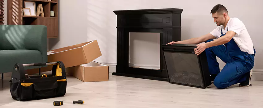 Old Rusted Metal Fireplace Repair And Replacement in Jacksonville, IL